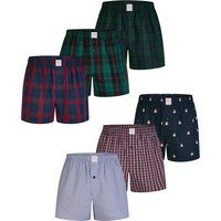 Gestreifte Baumwoll Web-Boxershorts