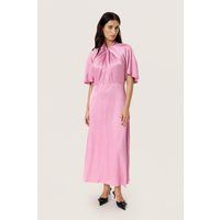 Elegantes Midi-Kleid mit gedrehtem Kragen