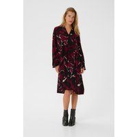 Gemustertes A-Linien Midikleid
