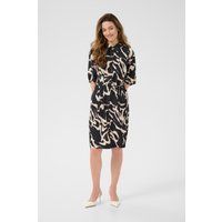 Kleid mit abstraktem Muster und lockerer Passform