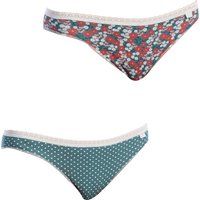 Mini-Baumwollslips im Zweierpack