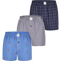 Gewebte Baumwoll-Boxershorts 3er-Pack