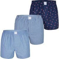 Gewebte Baumwoll-Boxershorts 3er-Pack