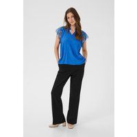 Kurzarm-Bluse CRNola Straight fit blue