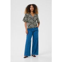 Kurzarm-Bluse CRAdelena Regular fit black