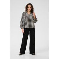 Kurzarm-Bluse KAelna Loose fit black darkgrey