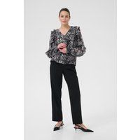 Langarm-Bluse KAalica Regular fit black darkgrey