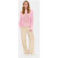 Langarm-Bluse LabelleSZ Gerade Passform pink