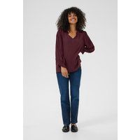 Langarm-Bluse KAliv Regular fit bordo