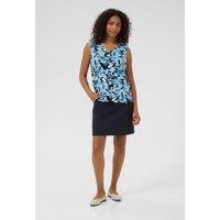 Ärmellose Bluse mit Blumendruck