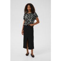 Kurzarm-Bluse KAbeathe Loose fit black white