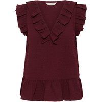 Ärmellose Bluse TrojaPW Gerade Passform bordo