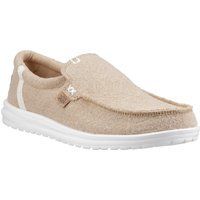 HEYDUDE Mikka Jute Linen Herren Irisch Creme Mokassin Schuhe