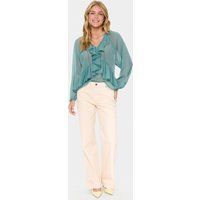 Langarm-Bluse JacelynSZ Lockere Passform sage green