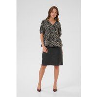 Bluse mit Blumendruck, Relaxed Fit