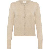 Klassische Strickjacke mit Rundhalsausschnitt