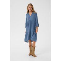 Gestuftes A-Linien Midikleid
