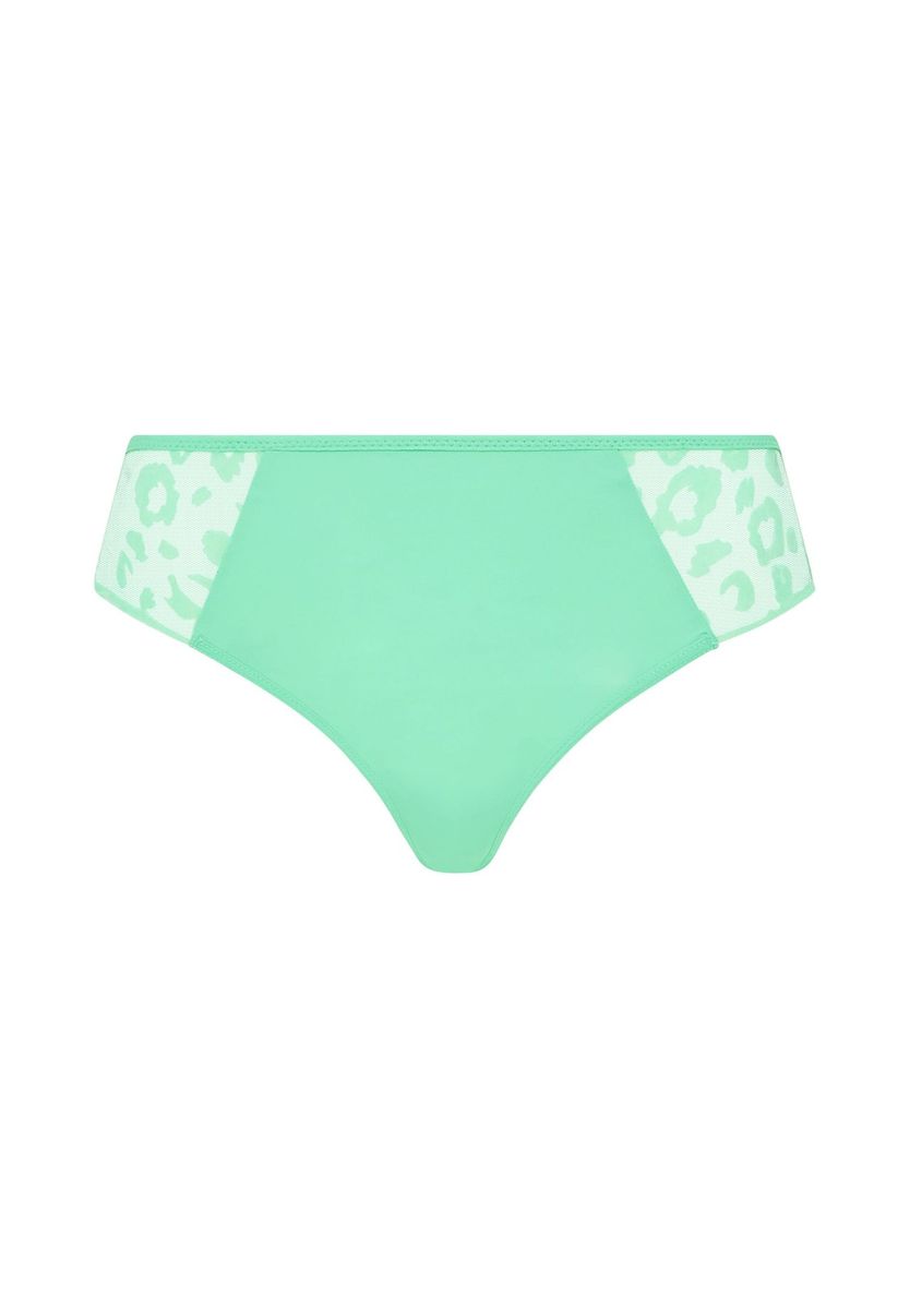 Mintgrüner Hipster-Slip mit Spitze