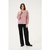 Gestreifter Strickpullover mit lockerer Passform