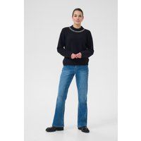 Eleganter Strickpullover mit Kragendetail