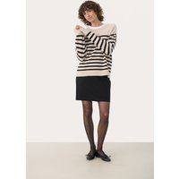 Strickpullover NiakaPW Gerade Passform black offwhite