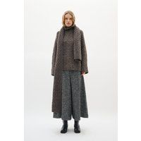 Strukturierter Strick-Rollkragenpullover