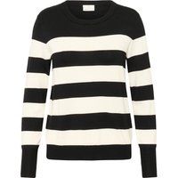 Gestreifter Strickpullover Regular Fit