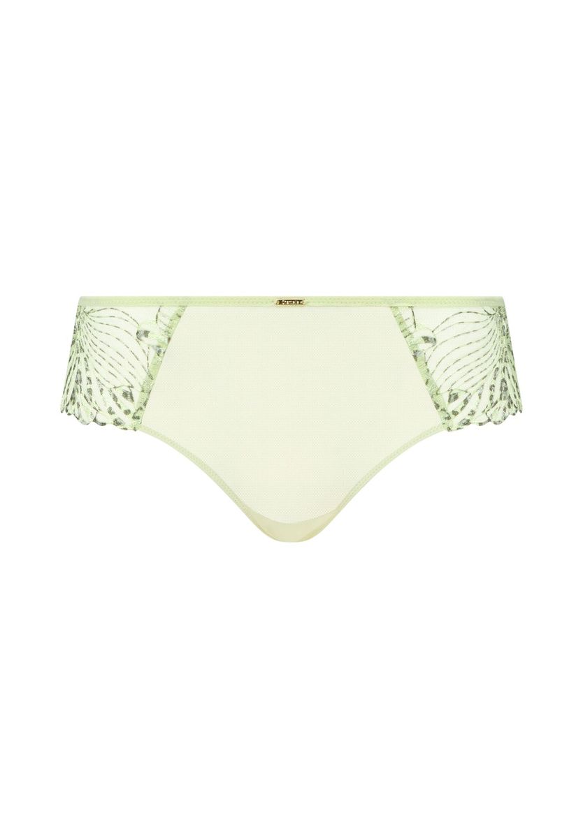 Bikini-Slip mit floraler Spitze