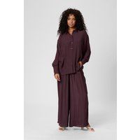 Langarm - Hemd KAanja Loose fit brown