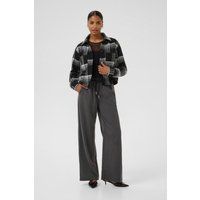 Kurze Plaidjacke mit Knöpfen