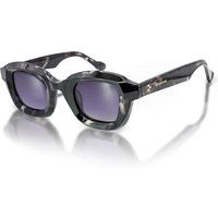 Polarisierte Sonnenbrille mit geometrischem Rahmen