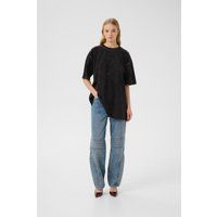T-shirt GZneia Oversize fit black brown