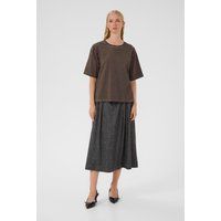 T-shirt KBBecilla Casual fit dark brown