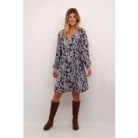 Kleid CRLucy A-shape blue multi