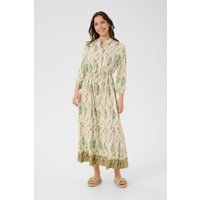 A-Linien Midikleid mit Blumendruck
