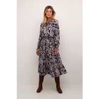 Midikleid mit Paisleymuster und langen Ärmeln