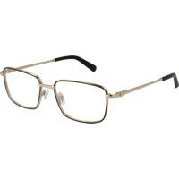 Rechteckige Vollrand Metall Brille