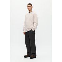 Baumwoll-Sweatshirt mit Rundhalsausschnitt, lockere Passform