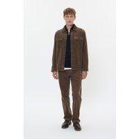 Braunes Cord Regular Fit Overshirt
