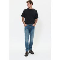Jeans mit gerader Passform in Hellblau