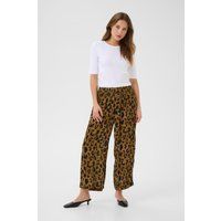 Hose mit Animal-Print, lockere Passform