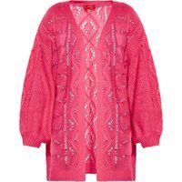 Gerippte Strickjacke Crop Cardigan