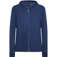 Lässige Strickjacke mit Reißverschluss und Kapuze