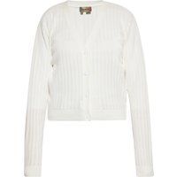 Gerippte Strickjacke mit kurzem Schnitt