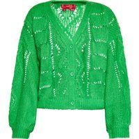 Offene Strickjacke mit V-Ausschnitt