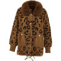 Mymo Strickjacke Frauen hellbraun