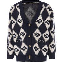 Mymo Strickjacke Frauen Meereswollweiß