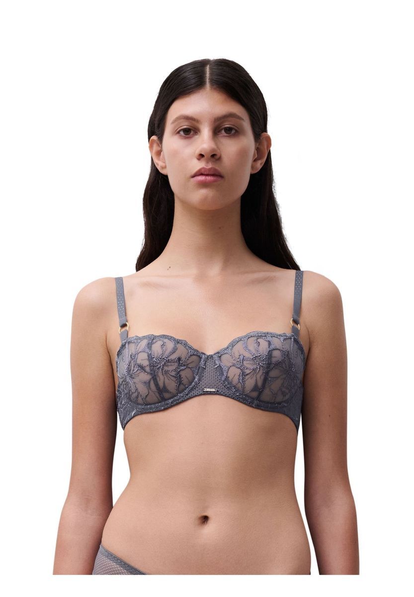 Floral Bestickter Balconette BH