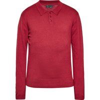Herren Langarm Strick Polo Shirt