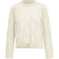 Strukturierter Zopfmuster-Pullover